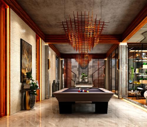 Clubhouse with social spaces